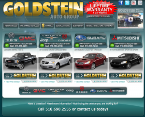 "Auto Dealer Website by Potratz Auto Ad Agency"