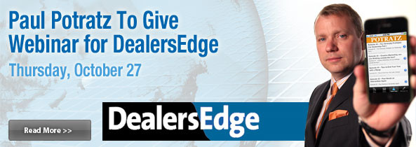 Paul Potratz To Give Webinar for DealersEdge