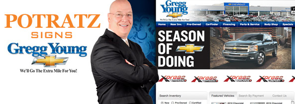 Gregg Young Chevrolet picks Potratz for Automotive Advertising