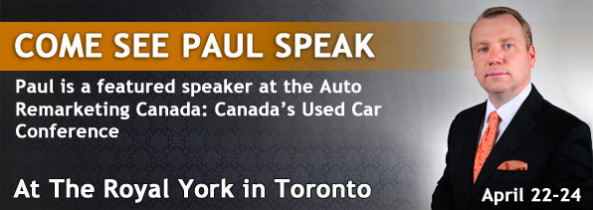 Paul to Speak at Auto Remarketing Canada: Canada’s Used Car Conference