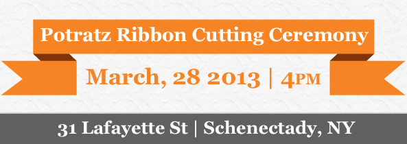 Join the Potratz Team for the Ribbon Cutting Ceremony of our Newly Renovated Downtown Schenectady Locale